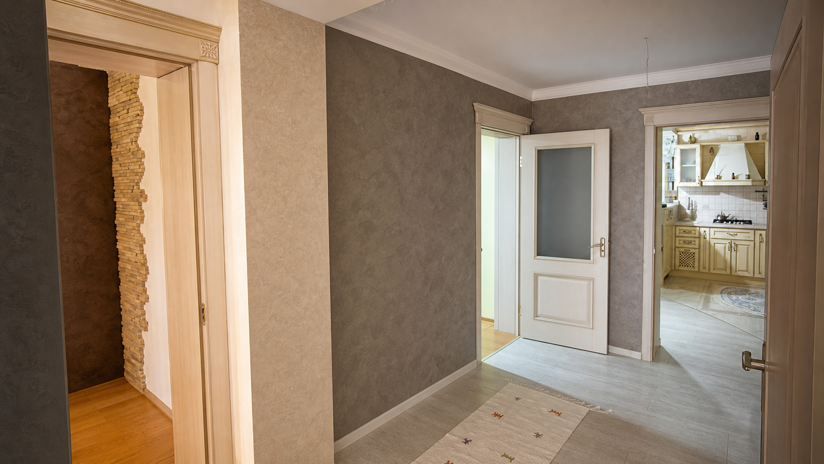 Completed painting and wall finishing project